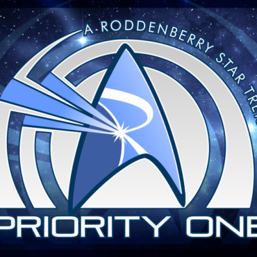 Priority One Podcast's Logo - Starry background