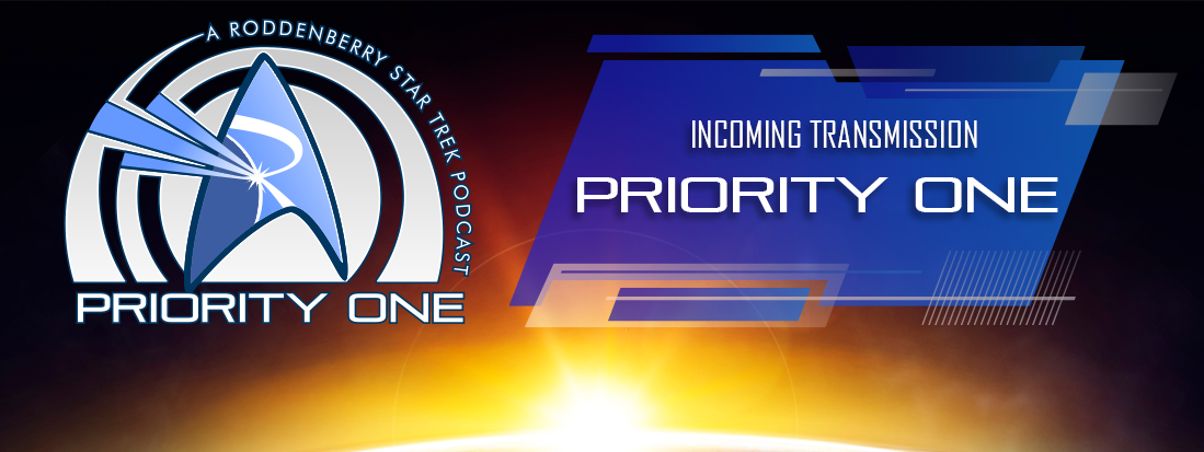 Priority One Podcast Logo and Text reading, "Incoming Transmission"